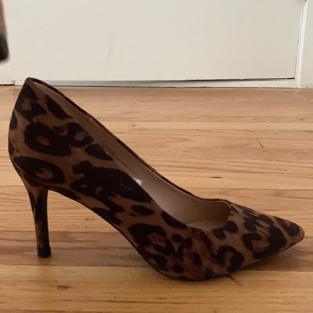 Size 7 Leopard Print Pumps - worn only once!